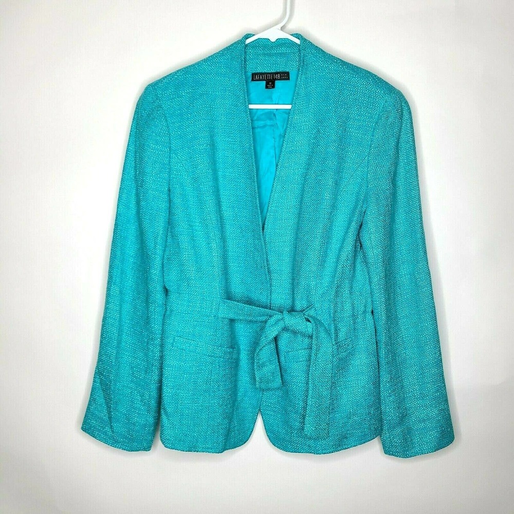 Lafayette 148 New York Turquoise Blazer